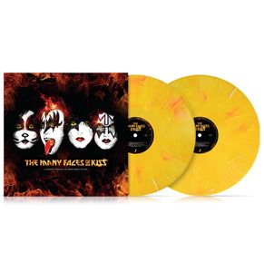 Various Artists - The Many Faces Of Kiss 2LP GELIMITEERDE OPLAGE Geel Splatter Vinyl