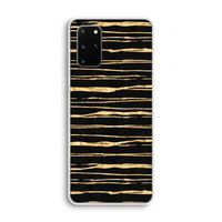 Gouden strepen: Samsung Galaxy S20 Plus Transparant Hoesje