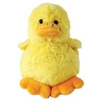 MBW Pluche Kuiken - 1x - geel - pluche dieren knuffels - 11 cm - Pasen