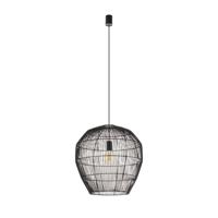 Lyora Rotan hanglampHaiti M Ø 50cm zwart - 11167