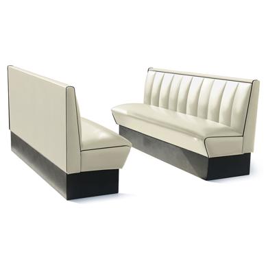 Classic Retro Diner Bank Bel Air HW180 Gebroken Wit