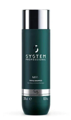 System Professional Man Triple Shampoo M1 250ml | Voor Mannen System Professional Man Triple Shampoo M1 250ml | Voor Mannen