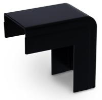 Enzo Canalit systeem25 buitenbocht met bodemstuk 25x13mm zwart - 4745715