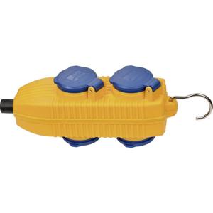 Brennenstuhl 1081070010 Stekkerdoos zonder schakelaar Blauw, Geel
