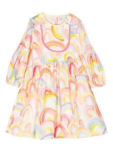 Stella McCartney Kids robe Rainbow à manches longues - Rose