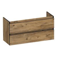 Brauer Joy Edge - Onderkast Ondiep - 100 cm - met 2 Softclose Lades Greeploos en 1 Sifon Uitsparing - Chateau