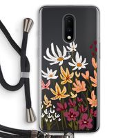 Painted wildflowers: OnePlus 7 Transparant Hoesje met koord