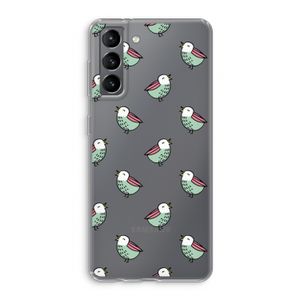 Vogeltjes: Samsung Galaxy S21 Transparant Hoesje