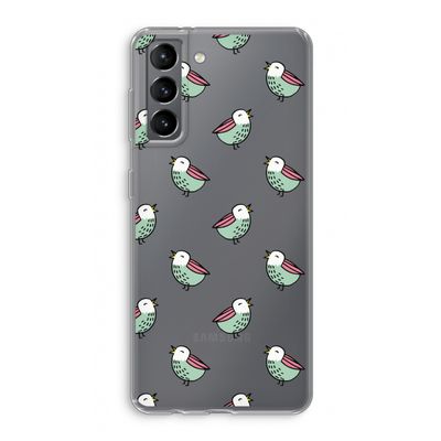 Vogeltjes: Samsung Galaxy S21 Transparant Hoesje
