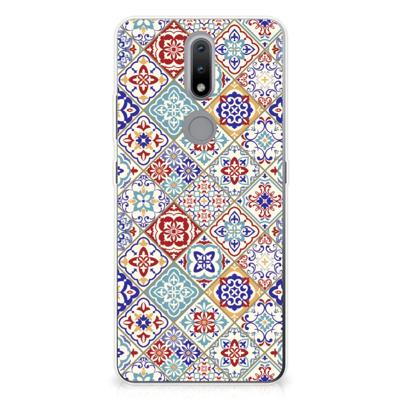Nokia 2.4 | TPU | Siliconen hoesje | Tiles Color Nokia 2.4 | TPU | Siliconen hoesje | Tiles Color