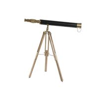 Decoratieve figuren Home ESPRIT Bruin Gouden Vintage Telescoop 63 x 40 x 70 cm