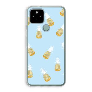 Ananasjes: Google Pixel 5 Transparant Hoesje