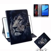 Leeuw patroon horizontale Flip lederen case voor Huawei MediaPad M5 Lite 8/Honor tab 5 met houder & Card slot & portemonnee