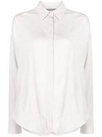 Lorena Antoniazzi concealed-front fastening shirt - Gris