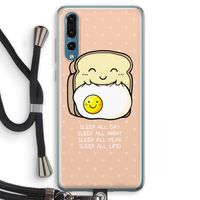 Sleep All Day: Huawei P20 Pro Transparant Hoesje met koord