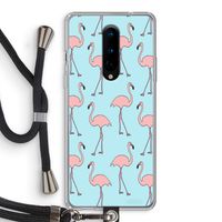 Anything Flamingoes: OnePlus 8 Transparant Hoesje met koord