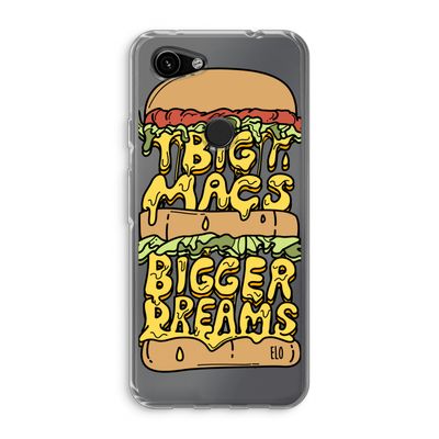 Big Macs Bigger Dreams: Google Pixel 3a Transparant Hoesje