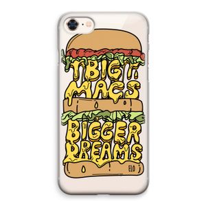 Big Macs Bigger Dreams: iPhone 8 Transparant Hoesje