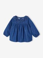 Blouse voor babymeisjes van denim stone