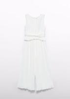 Abel & Lula Zomer jumpsuit geplooid meisjes - creme wit Abel & Lula Zomer jumpsuit geplooid meisjes - creme wit