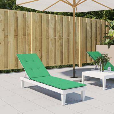 VidaXL Terrasstoelkussen (75+105)x50x4 cm groen