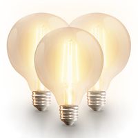 3x Smart E27 LED filament lamp - G95 - Wifi & Bluetooth - 806lm - 7 Watt - Warm wit tot koud wit - thumbnail