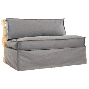2L Home & Garden Palletbank Hoes Metro Grijs - 120 x 80 x 30cm