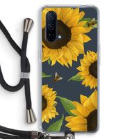 Sunflower and bees: OnePlus Nord CE 5G Transparant Hoesje met koord