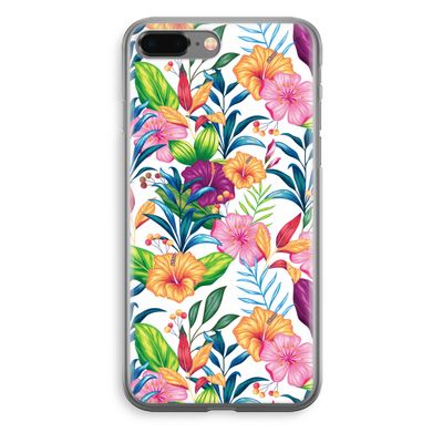 Tropisch 2: iPhone 8 Plus Transparant Hoesje