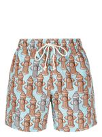 Palm Angels short de bain Fire Hydrant - Bleu