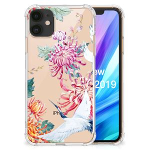 Apple iPhone 11 Case Anti-shock Bird Flowers