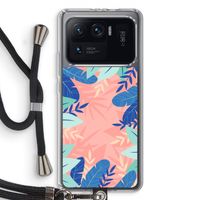 Tropisch: Xiaomi Mi 11 Ultra Transparant Hoesje met koord