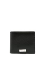 Ferragamo portefeuille pliant à plaque logo - Noir