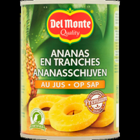 Del Monte Ananasschijven op Sap 565 g bij Jumbo