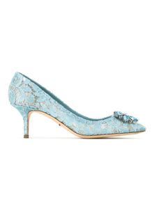 Dolce & Gabbana escarpins en dentelle - Bleu