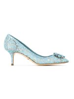 Dolce & Gabbana escarpins en dentelle - Bleu - thumbnail