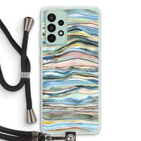 Watercolor Agate: Samsung Galaxy A52s 5G Transparant Hoesje met koord