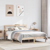 Bedframe zonder matras massief grenenhout 140x190 cm