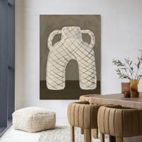 Urban Cotton Wandkleed 'Vivid Vase 05' 80 x 110cm in Frame - black Urban Cotton Wandkleed 'Vivid Vase 05' 80 x 110cm in Frame - black