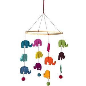 Olifant thema baby mobiel/boxmobiel 45 cm kinderkamer decoratie