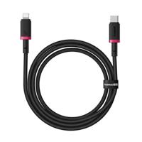 Baseus Dura Type C snellaadkabel voor iP 20 W 1 m Zwart, Rood