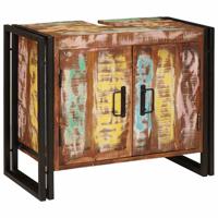 Wastafelonderkast met de deur Massief Gerecycled Hout, Ijzer
