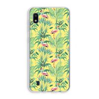 Flamingo party: Samsung Galaxy A10 Transparant Hoesje