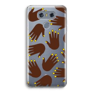 Hands dark: LG G6 Transparant Hoesje