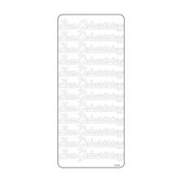 Vaessen Creative • sticker 10x23cm 10pcs goud "zum geburtstag"