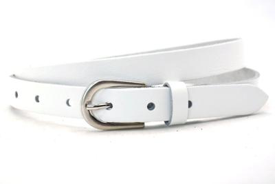 Take It Leren Riem 2 cm Wit