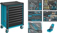 HAZET Gereedschapwagen - Assistent 179N - assortiment 179N-8/314 - 314-delig - Laden, ondiep: 7× 81 x 522 x 398 mm - Laden, diep: 1× 166 x 522 x 398