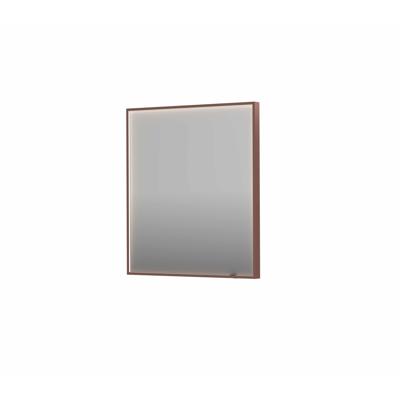 Spiegel INK SP19 70x4x80 cm incl. direct LED-Verlichting Rondom en Spiegelverwarming Geborsteld Koper