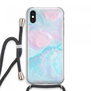 Fantasie pastel: iPhone XS Max Transparant Hoesje met koord