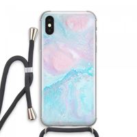 Fantasie pastel: iPhone XS Max Transparant Hoesje met koord